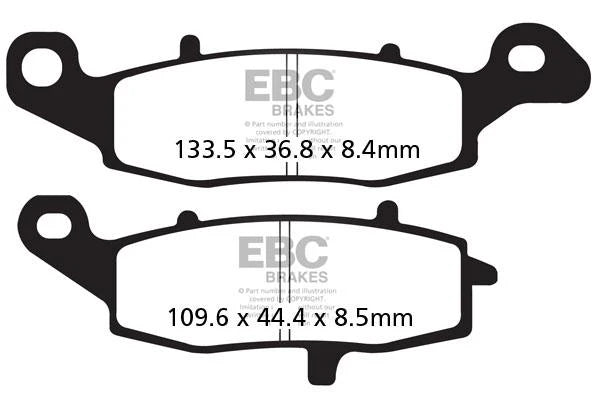 Brakes - FA229V Semi Sintered - EBC - One Set (Front Rotor) baycity powerparts