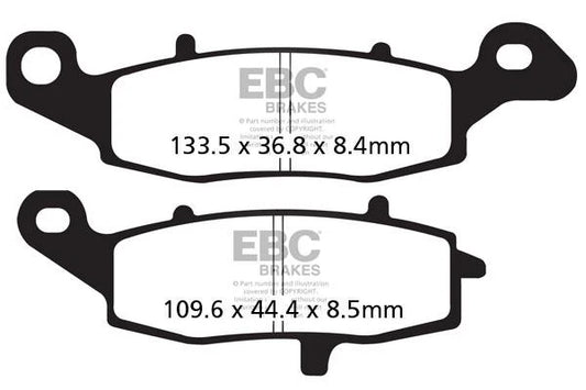 Brakes - FA229V Semi Sintered - EBC - One Set (Front Rotor) baycity powerparts