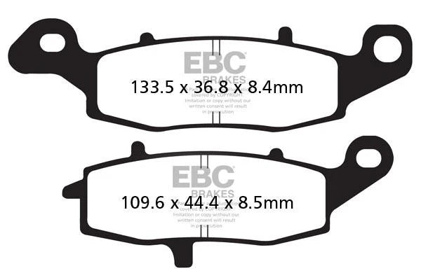 Brakes - FA231HH Fully Sintered - EBC (Front) - One Set (Front Rotor) baycity powerparts