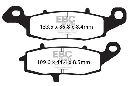 Brakes - FA231HH Fully Sintered - EBC (Rear) - One Set (REAR Rotor) baycity powerparts