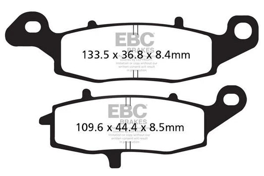 Brakes - FA231HH Fully Sintered - EBC (Rear) - One Set (REAR Rotor) baycity powerparts