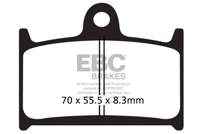 Brakes - FA236HH Fully Sintered  - EBC - One Set by baycity powerparts