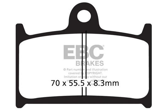 Brakes - FA236HH Fully Sintered  - EBC - One Set by baycity powerparts