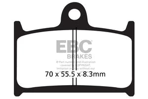 Brakes - FA236 Organic - EBC (Front) - Front ( 2N / 1 PAIR) - 1 ROTOR by baycity powerparts
