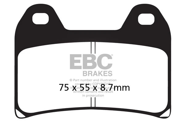 Brakes - FA244HH Fully Sintered - EBC (Front) - One Set baycity powerparts