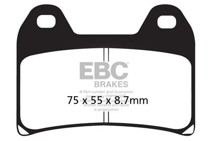 Brakes - FA244HH Fully Sintered - EBC (Front) - One Set baycity powerparts