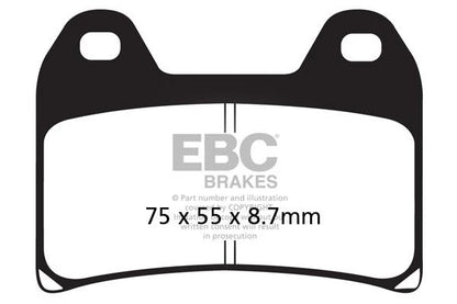Brakes - FA244V  Semi Sintered - EBC (1 Set Front) - One Set at baycity powerparts