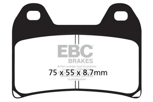 Brakes - FA244V  Semi Sintered - EBC (1 Set Front) - One Set at baycity powerparts