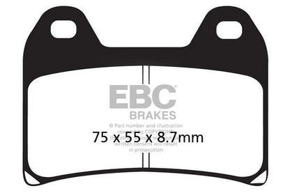 Brakes - FA244  Organic- EBC (1 Set Front) - One Set at baycity powerparts