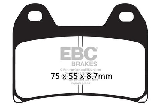 Brakes - FA244  Organic- EBC (1 Set Front) - One Set at baycity powerparts