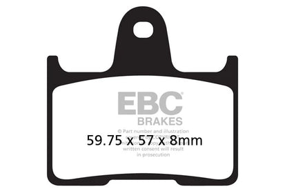Brakes - FA254HH Fully Sintered  - EBC (Rear) - One Set (Rear Rotor) baycity powerparts