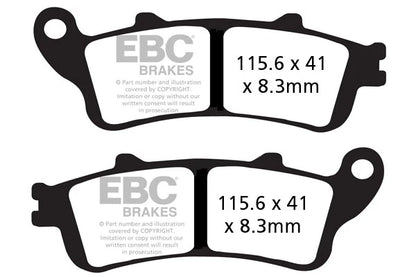 Brakes - FA261HH Fully Sintered  - EBC (Front) - One Set (One Rotor) - Front at baycity powerparts