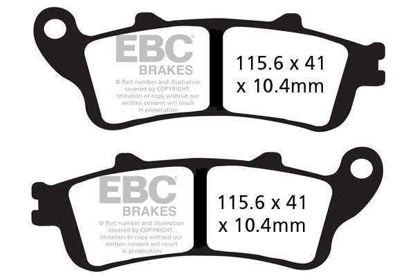 Brakes - FA261/2HH Fully Sintered  - EBC (Rear) - One Rotor ( one Set) - Rear at baycity powerparts