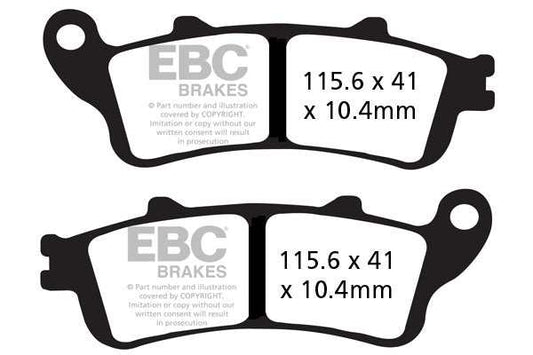 Brakes - FA261/2HH Fully Sintered  - EBC (Rear) - One Rotor ( one Set) - Rear at baycity powerparts