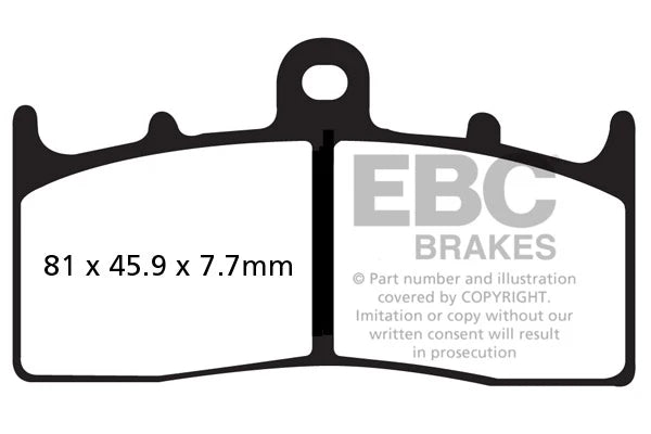 Brakes - FA294HH Fully Sintered  - EBC - One Set ( One Rotor)