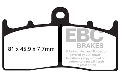 Brakes - FA294HH Fully Sintered  - EBC - One Set ( One Rotor)