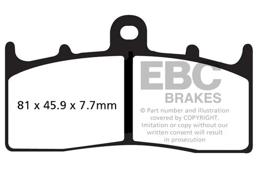 Brakes - FA294HH Fully Sintered  - EBC - One Set ( One Rotor)