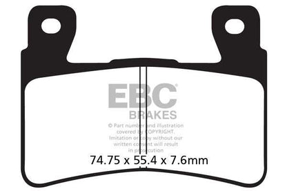 Brakes - FA296HH Fully Sintered  - EBC (2 Set Front) - Two Set ( Two Rotors)