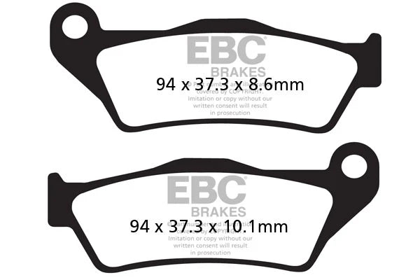 Brakes - FA363HH Fully Sintered (Rear) - EBC - One Set (Rear) baycity  powerparts