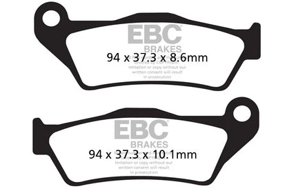 Brakes - FA363HH Fully Sintered (Rear) - EBC - One Set (Rear) baycity  powerparts