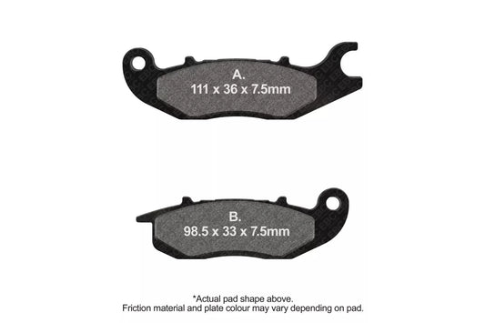 Brakes - FA375HH Fully Sintered - EBC - One Rotor ( One Set) - Front