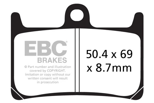 Brakes - FA380HH Fully Sintered - EBC (2 Set Front) - Two Rotor Set by baycity powerparts