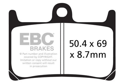 Brakes - FA380HH Fully Sintered - EBC (2 Set Front) - Two Rotor Set by baycity powerparts