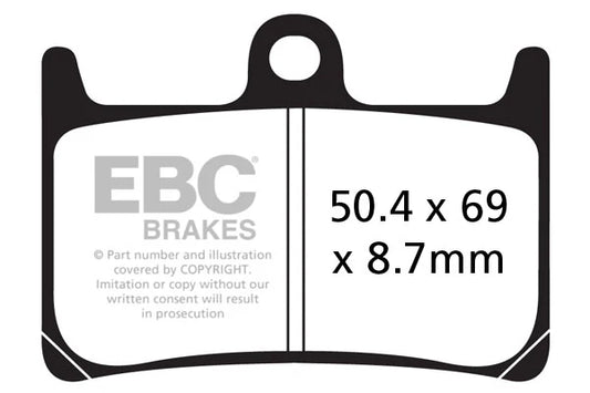Brakes - FA380HH Fully Sintered - EBC (2 Set Front) - Two Rotor Set by baycity powerparts