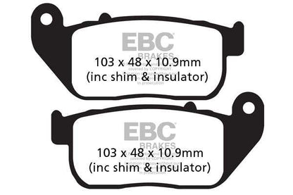 Brakes - FA381HH Fully Sintered - EBC (front) - One Set (One Rotor) - Front at baycity powerparts