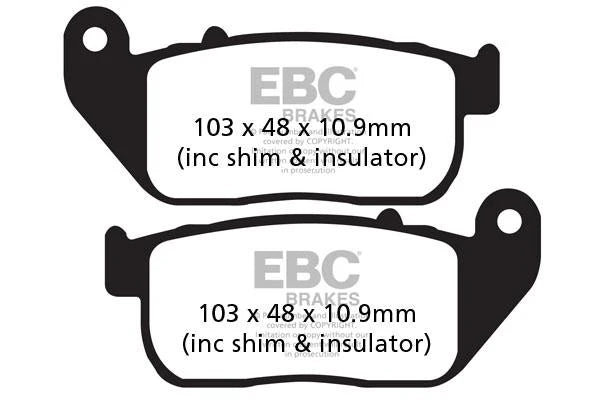 Brakes - FA381 Organic - EBC (front) - One Set (One Rotor) - Front at baycity powerparts