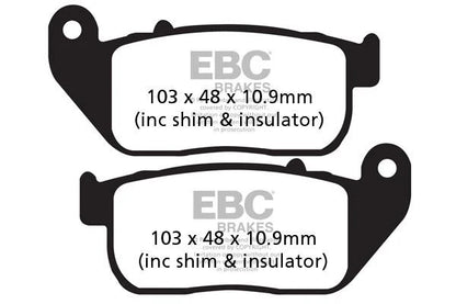 Brakes - FA381 Organic - EBC (front) - One Set (One Rotor) - Front at baycity powerparts