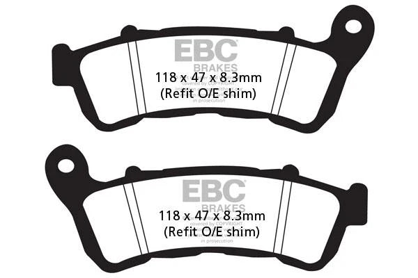 Brakes - FA388HH Fully Sintered - EBC (Front) - One Set ( one Rotor) - Front ABS baycity powerparts