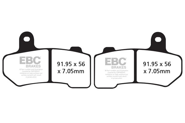 Brakes - FA409HH Fully Sintered - EBC (2 Set Front) - Two Rotors ( Two Sets ) - Front baycity powerparts