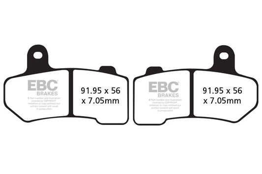 Brakes - FA409HH Fully Sintered - EBC (Front) - One Set ( one Rotor) - Front baycity powerparts