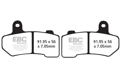 Brakes - FA409HH Fully Sintered - EBC (Rear) - One Set ( one Rotor) - Rear baycity powerparts