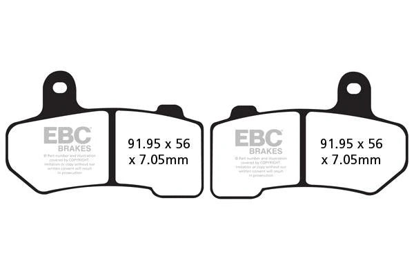 Brakes - FA409V Semi Sintered - EBC - One Set ( one Rotor) - Rear / Front at baycity powerparts