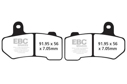 Brakes - FA409V Semi Sintered - EBC - One Set ( one Rotor) - Rear / Front at baycity powerparts