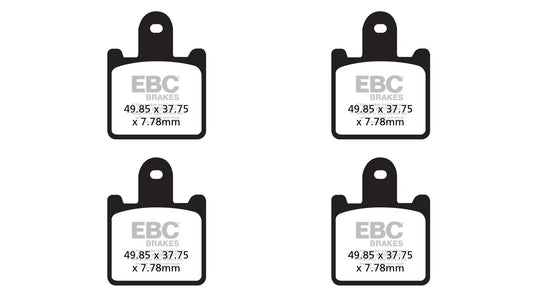 Brakes - FA417/4HH Fully Sintered - EBC (2 Set Front) - Two Set by baycity powerparts
