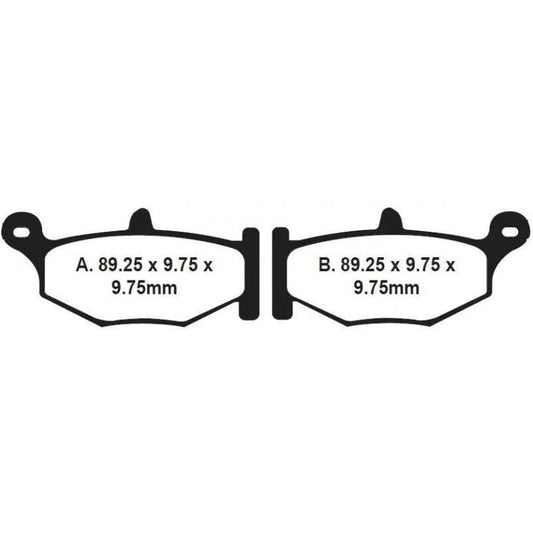 Brakes - FA419V Semi Sintered - EBC (Rear) - One Set (REAR Rotor) at baycity powerparts