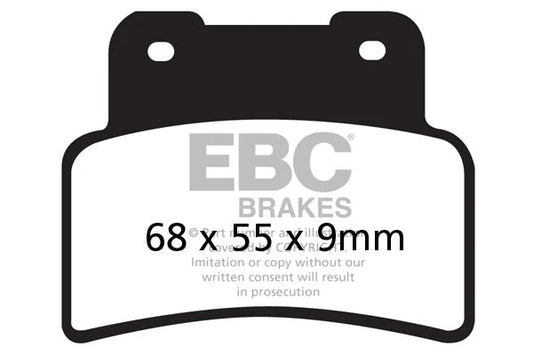 Brakes - FA432HH Fully Sintered - EBC - Front Set (All Rotors) (09-14) at baycity powerparts