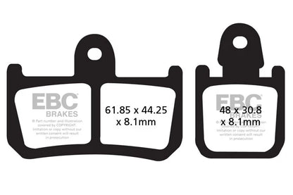 Brakes - FA442/4HH Fully Sintered - EBC (2 Set Front) - Two Sets (Two Rotors) at baycity powerparts