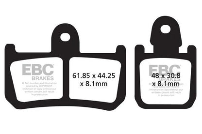 Brakes - FA442/4HH Fully Sintered - EBC (Front) - Single Rotor ( One Set ) baycity powerparts