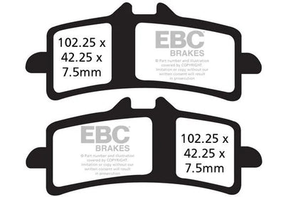 Brakes - FA447HH Fully Sintered - EBC (2 Set Front) - Set of Two by baycity powerparts