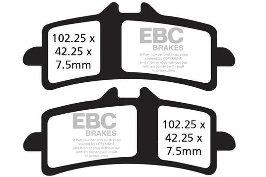 Brakes - FA447HH Fully Sintered - One Set by baycity powerparts