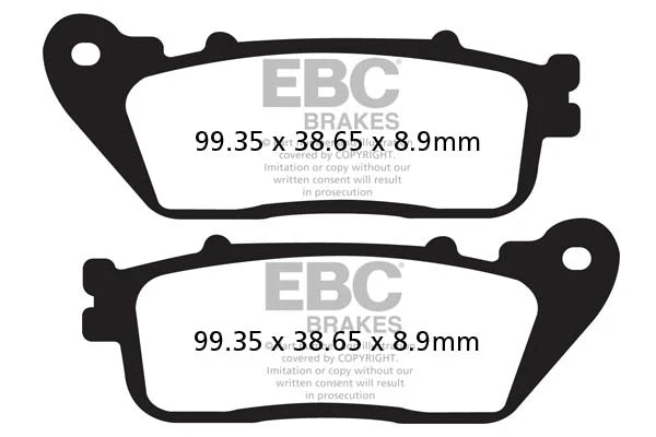 Brakes - FA488HH Fully Sintered - EBC - One Set by baycity powerparts