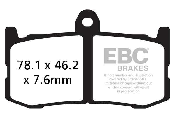 Brakes - FA491HH Fully Sintered - EBC (2 Set Front) - Front Set (All Rotors) HH at baycity powerparts