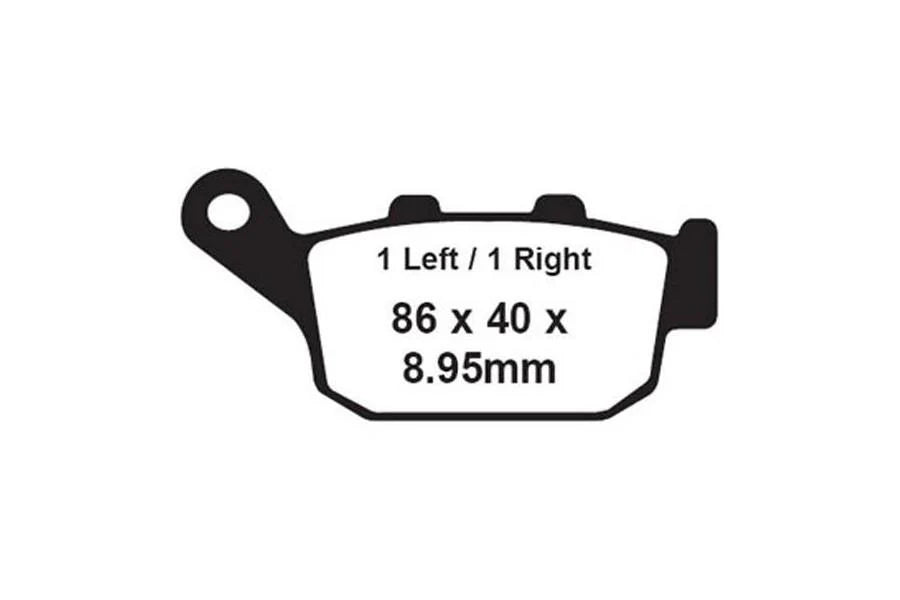 Brakes - FA496V Semi Sintered - EBC (Rear) - One Set - Rear at baycity poweparts