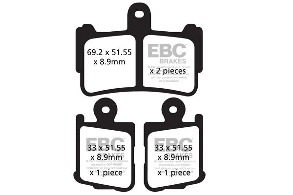 Brakes - FA499/4HH Fully Sintered  - EBC (Front) - One Rotor (One Set) Front at baycity powerparts