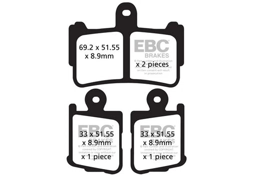 Brakes - FA499/4HH Fully Sintered  - EBC (Front) - One Rotor (One Set) Front at baycity powerparts