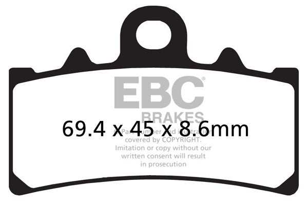 Brakes - FA606HH Fully Sintered - EBC (Front) - One Rotor (Front) at baycity powerparts